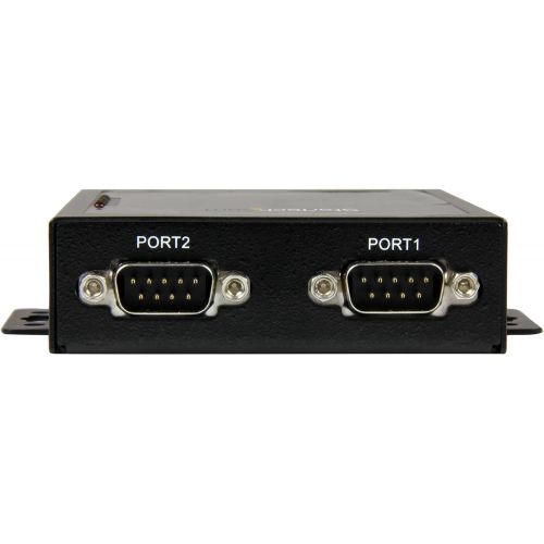  [아마존베스트]StarTech.com 2 Port Serial-to-IP Ethernet Device Server - RS232 - Metal and Mountable - Serial Device Server - RS232 Serial-Over-IP (NETRS2322P)