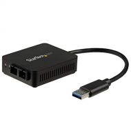 StarTech.com USB to Fiber Optic Converter - 1000Base-SX SC - MM - Windows/Mac / Linux - USB 3.0 Ethernet Adapter - Network Adapter