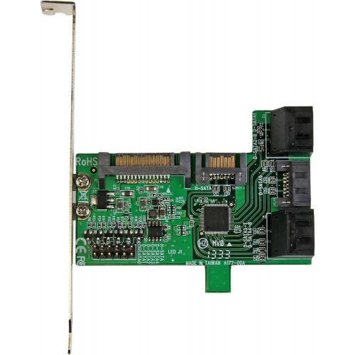  StarTech Port multiplier controller card - 5-port SATA to single SATA III - Expansion slot mounted 1:5 SATA 6 Gbps Port multiplier