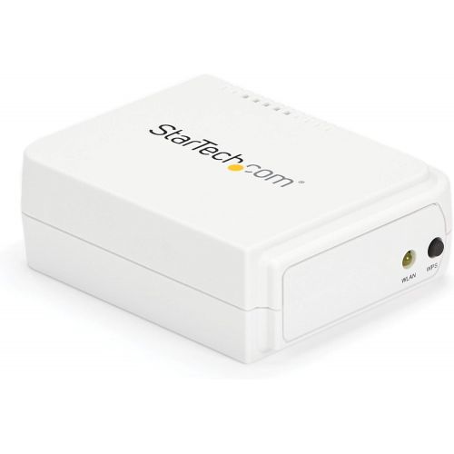  StarTech.com 1 Port USB Wireless N Network Print Server with 10100 Mbps Ethernet Port - 802.11 bgn - Wireless USB 2.0 Print Server