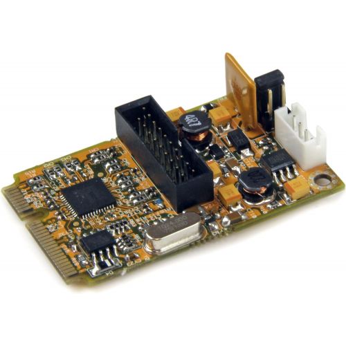 StarTech.com 2 Port SuperSpeed Mini PCI Express USB 3.0 Adapter Card wBracket Kit and UASP Support - Dual Port Mini PCIe USB 3 Card