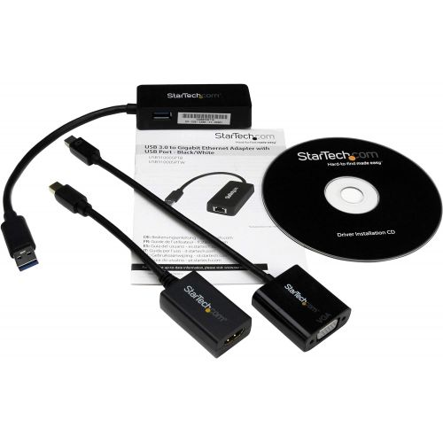  StarTech 3-in-1 Accessory Kit for Surface and Surface Pro 4 - mDP to HDMIVGA - USB 3.0 GbE - Works with Surface Pro 3 and Surface 3