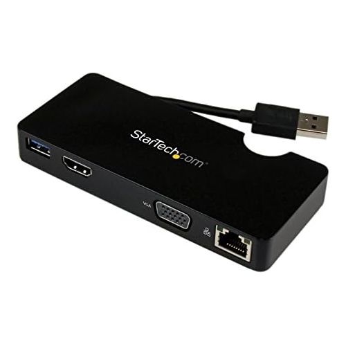  StarTech.com Travel Docking Station for Laptops - HDMI or VGA - USB 3.0 - Portable Universal Laptop Mini Dock