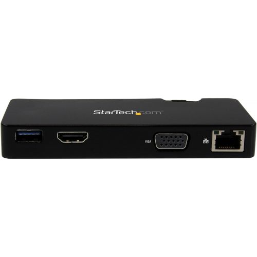  StarTech.com Travel Docking Station for Laptops - HDMI or VGA - USB 3.0 - Portable Universal Laptop Mini Dock