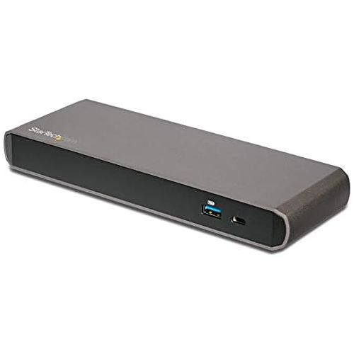  StarTech.com Thunderbolt 3 Docking Station, Compatible with WindowsmacOS, Supports Dual 4K HD Displays, 85W Power Delivery - Power and Charge Laptop and Peripherals, (TB3DK2DPPD)
