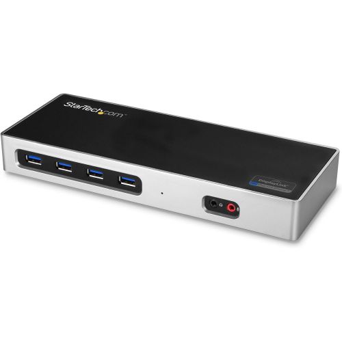  StarTech.com USB 3.0 Docking Station  USB-C  Dual HDMI or DisplayPort  Dual 4K  Mac & Windows  6 USB Ports  Laptop Docking Station