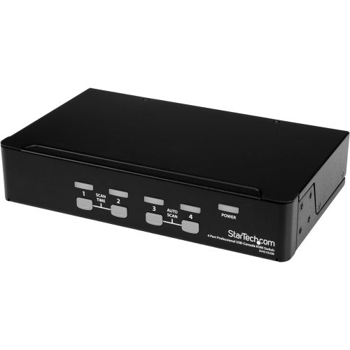  StarTech.com 4 Port Rack Mountable USB KVM Switch With Audio and USB Hub