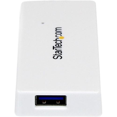  StarTech.com 4 Port USB 3.0 Hub - Built-in Cable - SuperSpeed - Black - USB Splitter - USB Port Expander - USB 3 Hub