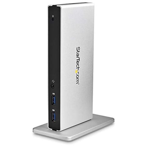  StarTech.com DVI Dual Monitor Docking Station  5 x USB 3.0  Ethernet  HDMI  VGA Adapters  Laptop Docking Station  USB 3.0 Dock