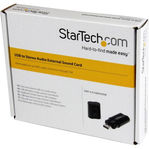  StarTech.com 7.1 USB Audio Adapter External Sound Card with SPDIF Digital Audio - External USB Laptop Sound Card, Silver