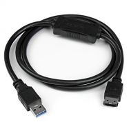 StarTech.com USB 3.0 to eSATA HDDSSDODD Adapter Cable - 3ft eSATA Hard Drive to USB 3.0 Adapter Cable - SATA 6Gbps