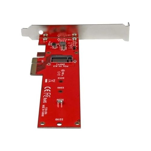  StarTech.com M2 PCIe SSD Adapter - x4 PCIe 3.0 NVMe / AHCI / NGFF / M-Key - Low Profile and Full Profile - SSD PCIe M.2 Adapter (PEX4M2E1)