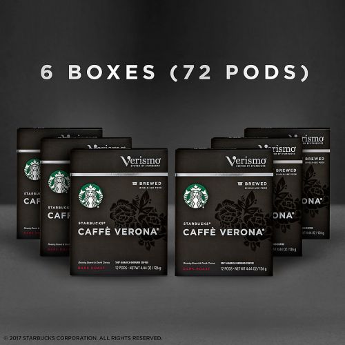 스타벅스 Starbucks Verismo™ 72-Count Caffe Verona Coffee Pods