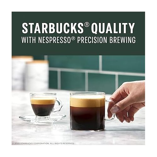 스타벅스 Starbucks by Nespresso Blonde Roast Espresso (50-count single serve capsules, compatible with Nespresso Vertuo Line System)