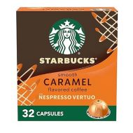 Starbucks by Nespresso Vertuo Line Caramel Flavored Coffee (8-count single serve capsules each, compatible with Nespresso Vertuo Line System) Naturally Flavored, 4 Pack