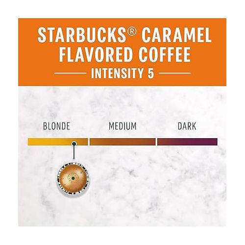 스타벅스 Starbucks by Nespresso Vertuo Line Caramel Flavored Coffee (8-count single serve capsules each, compatible with Nespresso Vertuo Line System) Naturally Flavored, 4 Pack