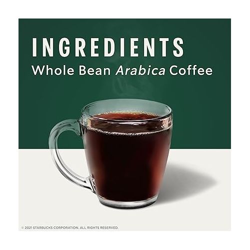 스타벅스 Starbucks Dark Roast Whole Bean Coffee ? Espresso ? 100% Arabica ? 1 bag (18 oz)