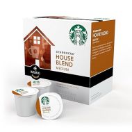 Starbucks K-Cup Coffee Pods, Medium Roast, House Blend for Keurig Brewers, 100% Arabica, 1 Box (75 Pods)