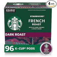 Starbucks K-Cup Coffee Pods?Dark Roast Coffee?French Roast for Keurig Brewers?100% Arabica?4 boxes (96 pods total)