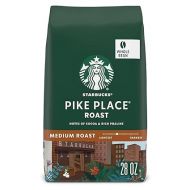 Starbucks Medium Roast Whole Bean Coffee ? Pike Place ? 100% Arabica ? 1 bag (28 oz)