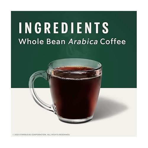 스타벅스 Starbucks Medium Roast Whole Bean Coffee ? Pike Place ? 100% Arabica ? 1 bag (28 oz)