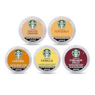 Starbucks K-Cup Coffee Pods?Flavored Coffee?Variety Pack for Keurig Brewers?Naturally Flavored?100% Arabica?1 box (40 pods total)