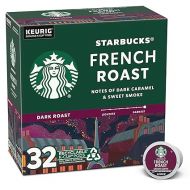 Starbucks Dark Roast K-Cup Coffee Pods ? French Roast for Keurig Brewers ? 1 box (32 pods)