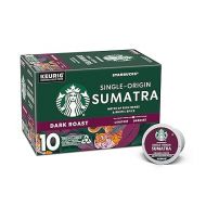 Starbucks Dark Roast K-Cup Coffee Pods ? Sumatra for Keurig Brewers ? 1 box (10 pods)