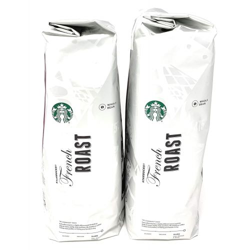 스타벅스 2 Packs of 40 Oz Starbucks French Roast Whole Bean Coffee = 2 x 40 Oz = 80 Oz