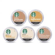 Starbucks K-Cup Coffee Pods?Flavored Coffee?Variety Pack?100% Arabica?1 box (40 pods)