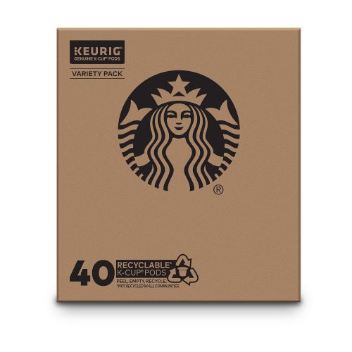 스타벅스 Starbucks K-Cup Coffee Pods?Flavored Coffee?Variety Pack?100% Arabica?1 box (40 pods)