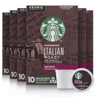 Starbucks K-Cup Coffee Pods?Dark Roast Coffee?Italian Roast?100% Arabica?6 boxes (60 pods total)