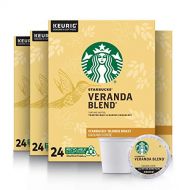 Starbucks K-Cup Coffee Pods?Starbucks Blonde Roast Coffee?Veranda Blend?100% Arabica?4 boxes (96 pods total)