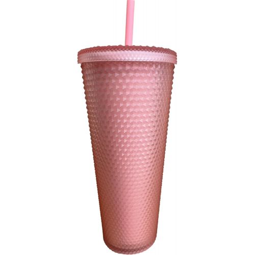 스타벅스 Starbucks 2022 Valentines Soft Touch Pink Studded Venti (24 oz.) Tumbler