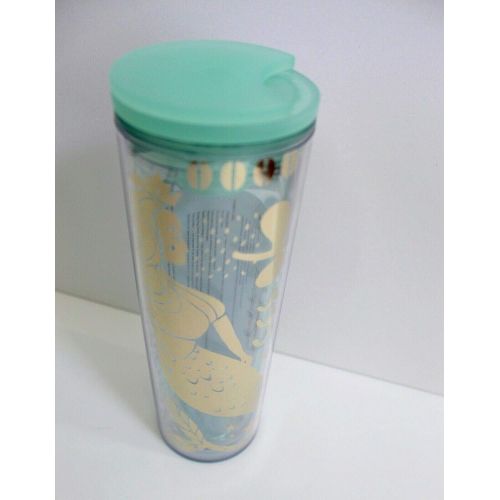 스타벅스 Starbucks Mermaid Scale Clear Acrylic Cold Cup Grande Tumbler, 16 fl oz