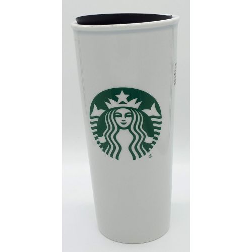 스타벅스 Starbucks Double Wall Ceramic Traveler, 12 fl oz