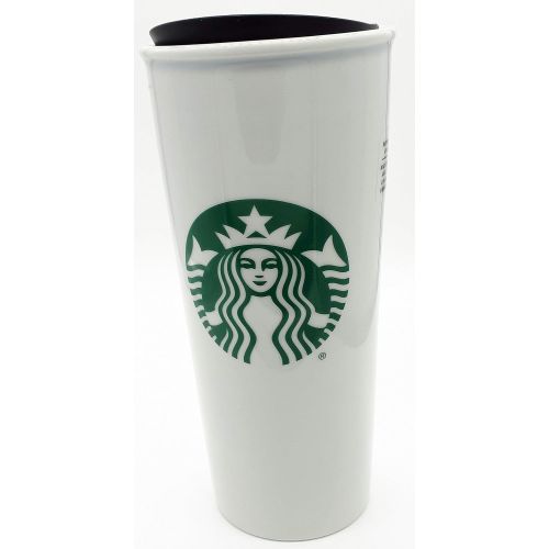 스타벅스 Starbucks Double Wall Ceramic Traveler, 12 fl oz