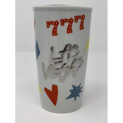 스타벅스 Starbucks Las Vegas 777 Double Walled Ceramic Travel Tumbler 12 oz