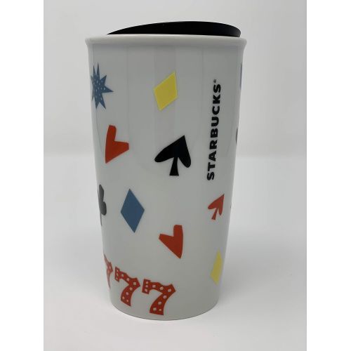 스타벅스 Starbucks Las Vegas 777 Double Walled Ceramic Travel Tumbler 12 oz