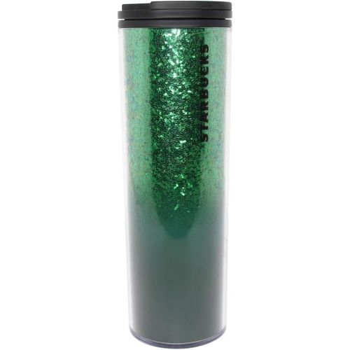 스타벅스 Starbucks 16 oz Green Sparkle Tumbler