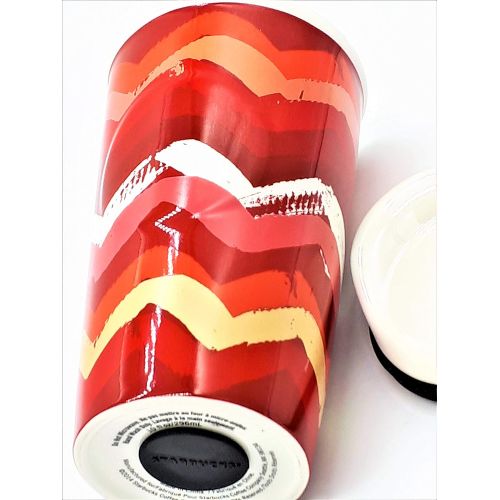 스타벅스 Starbucks Double Wall Traveler - Zig Zag, 10 Fl Oz