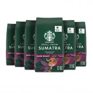 Starbucks Dark Roast Whole Bean Coffee  Sumatra  100% Arabica  6 bags (12 oz. each)
