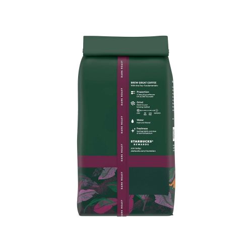 스타벅스 Starbucks Dark Roast Whole Bean Coffee  Sumatra  100% Arabica  6 bags (12 oz. each)