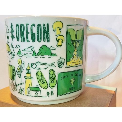 스타벅스 Starbucks Been There Across the Globe Series Mug 14 oz OREGON