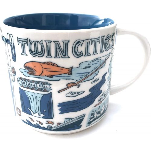 스타벅스 Starbucks TWIN CITIES, MN Been There Series Across the Globe Collection Coffee Mug 14 Ounce