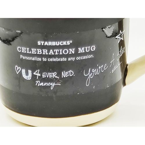 스타벅스 Starbucks Coffee Celebration Commemorative, Black & White Mug 18 oz