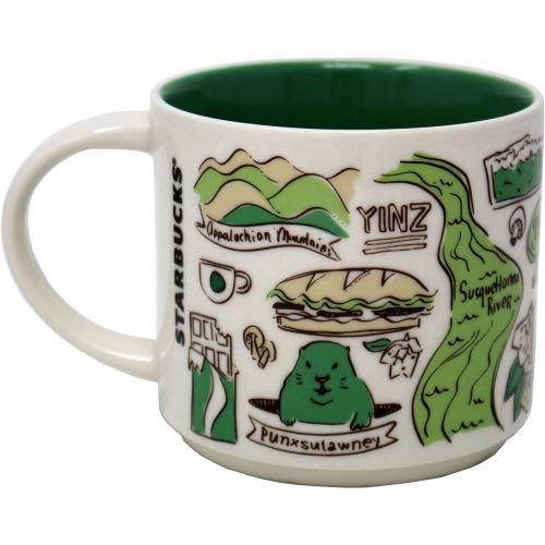 스타벅스 Starbucks Been There Series Pennsylvania Ceramic Mug, 14 Oz