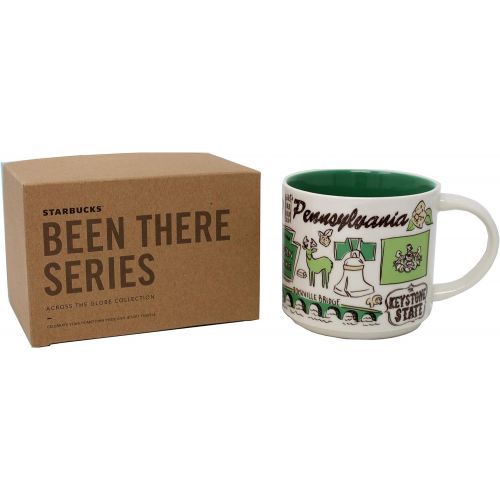 스타벅스 Starbucks Been There Series Pennsylvania Ceramic Mug, 14 Oz