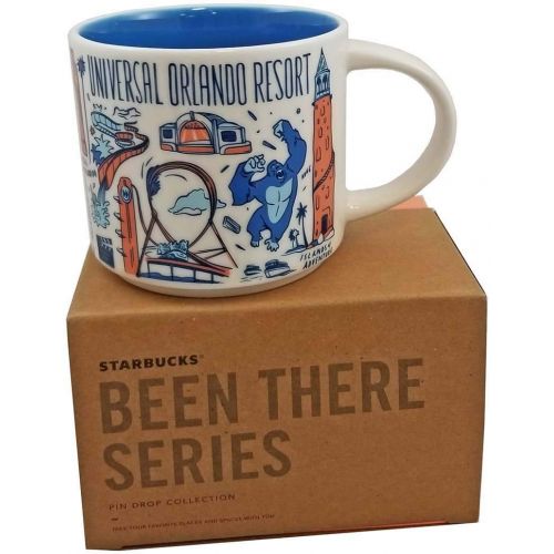 스타벅스 Starbucks UNIVERSAL ORLANDO RESORT BEEN THERE SERIES ACROSS THE GLOBE COLLECTION Ceramic Coffee Cup, 14 Fl Oz