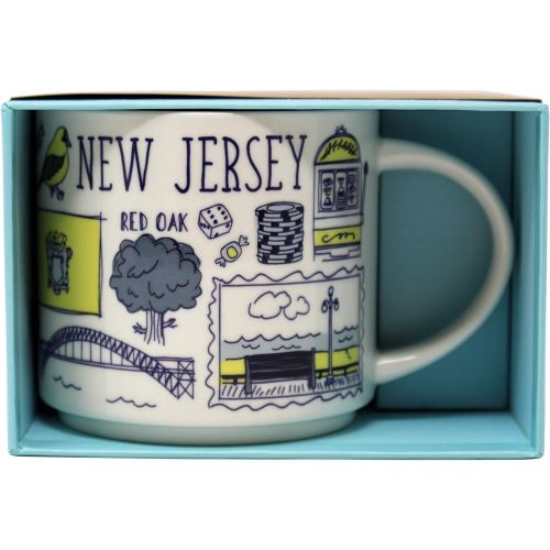 스타벅스 Starbucks New Jersey Mug Been There Series Across the Globe Collection Mug, 14 Oz